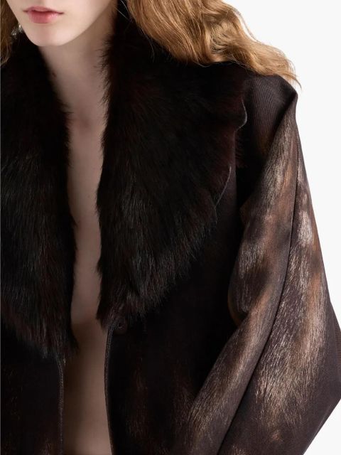 Prada single-breasted coat - Brown - zdjęcie produktu nr 2