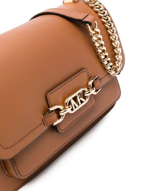 Michael Kors logo plaque shoulder bag - Brown