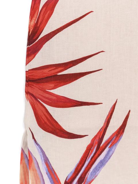 FARM Rio floral twisted strap dress - Neutrals