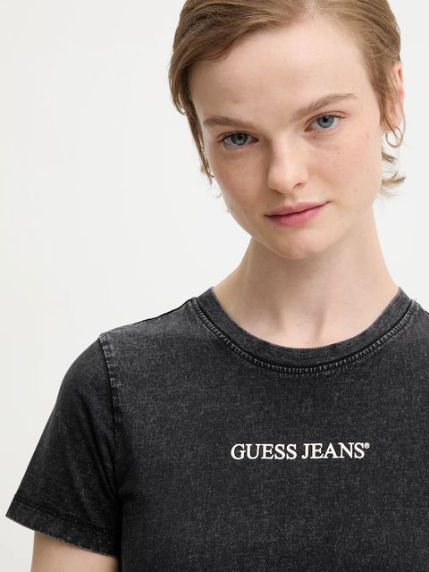 Guess Jeans t-shirt bawełniany damski kolor czarny W5BI26 I3Z14