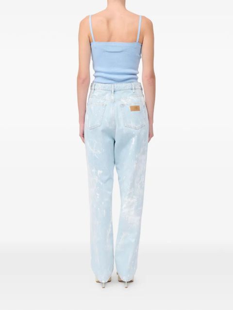 MM6 Maison Margiela numeric signature straight jeans - Blue