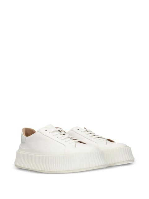 Jil Sander platform leather sneakers - White - zdjęcie produktu nr 2