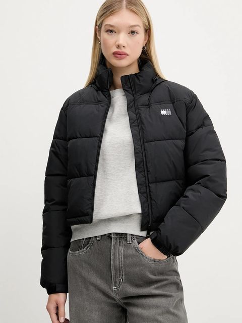 Tommy Jeans kurtka kolor czarny zimowa DW0DW21620