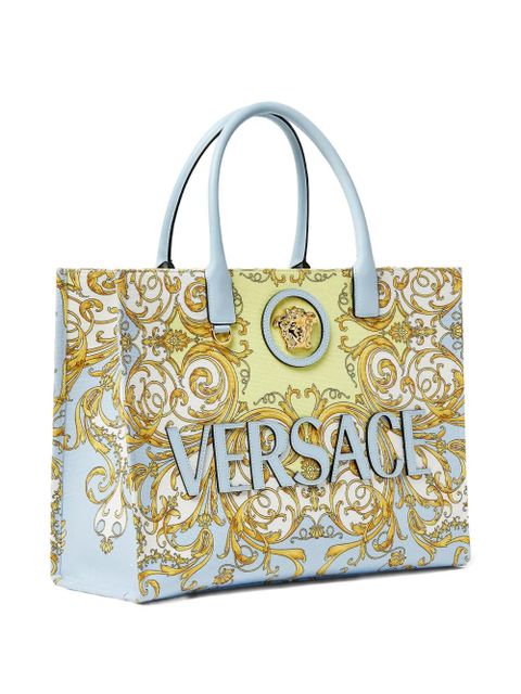 Versace Medusa Barocco-print tote bag - Blue