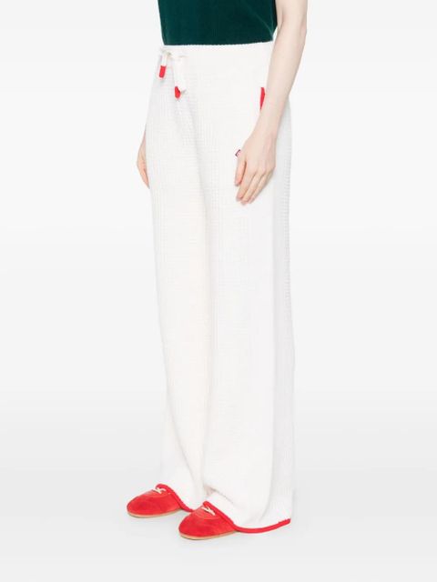 Casablanca contrast-trim waffle-knit trousers - Neutrals - zdjęcie produktu nr 2