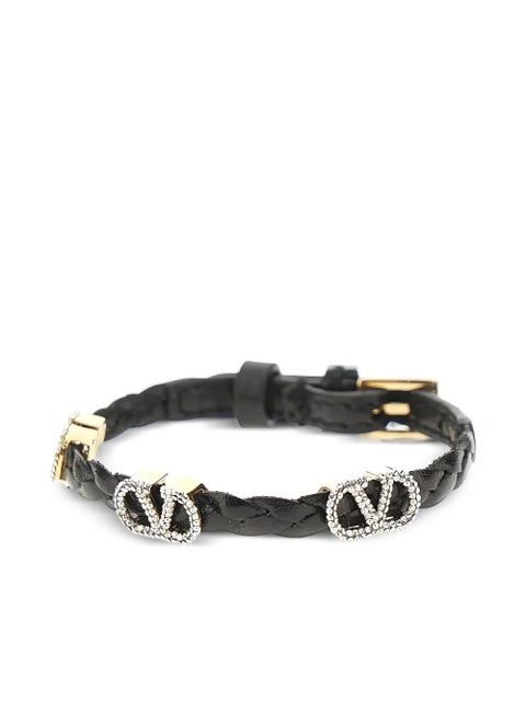 Valentino Garavani leather logo-details bracelet - Gold - zdjęcie produktu nr 1