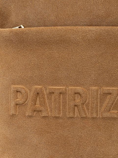 Patrizia Pepe plecak zamszowy damski kolor zielony duży gładki 8B0264 L152