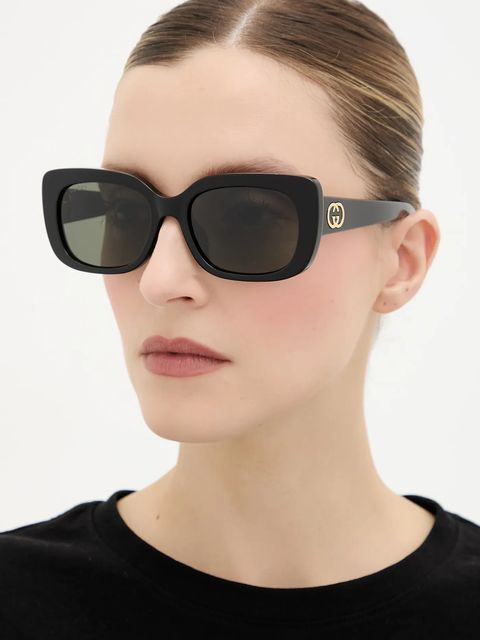 Gucci okulary przeciwsłoneczne damskie kolor czarny GG1979SK