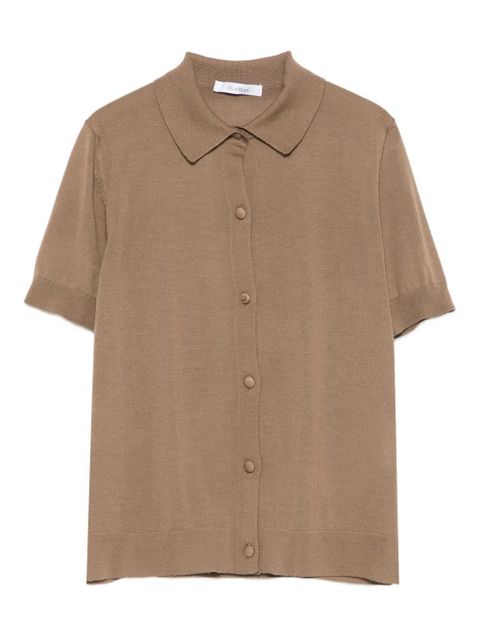 Max Mara button-front short-sleeve shirt - Brown - zdjęcie produktu nr 1
