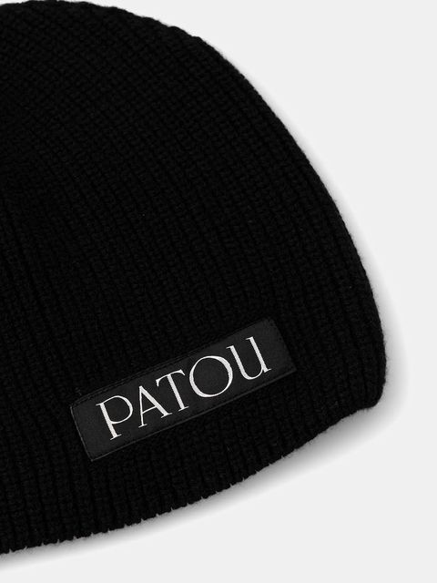 Patou czapka z wełną kolor czarny AC1028041 - zdjęcie produktu nr 2