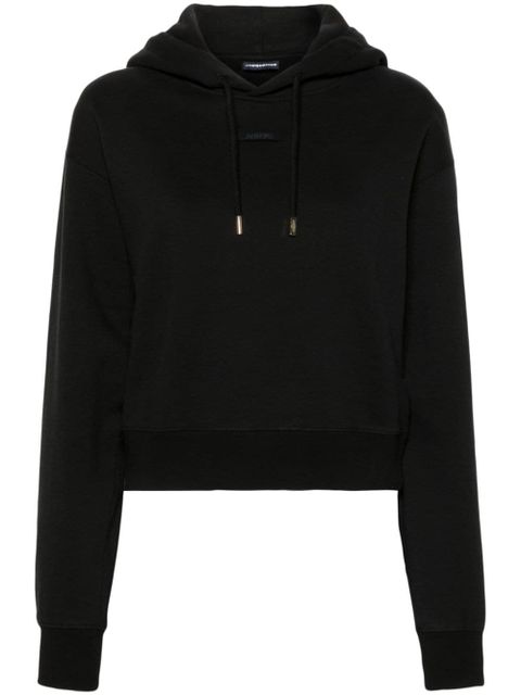 Jacquemus Le Hoodie Gros Grain cotton hoodie - Black - zdjęcie produktu nr 1