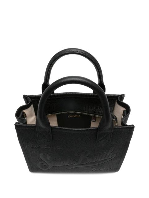 MC2 Saint Barth midi Vanity debossed top-handle tote bag - Black