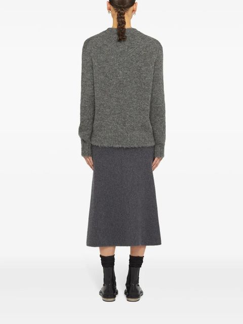 Jil Sander crew-neck wool jumper - Grey - zdjęcie produktu nr 2