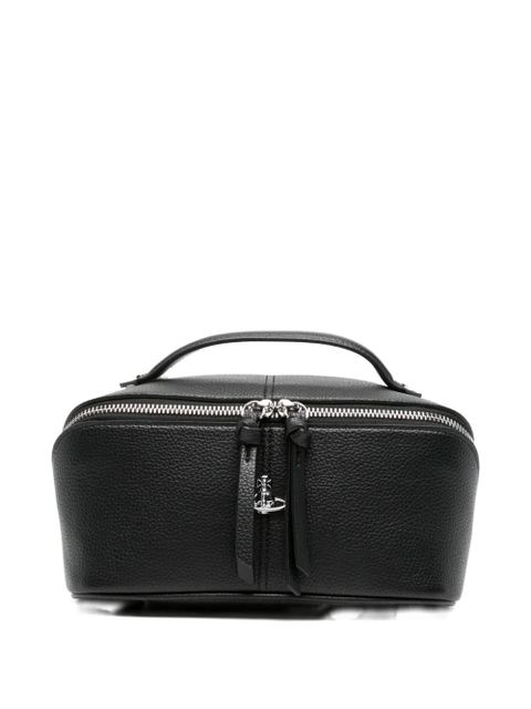 Vivienne Westwood Cosmetic Case Orb leather makeup bag - Black - zdjęcie produktu nr 1