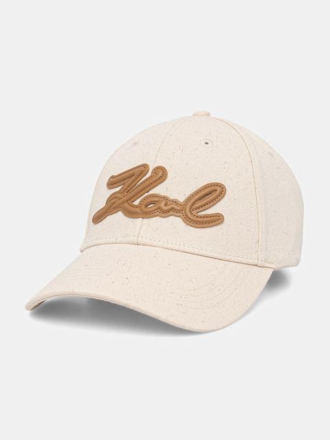 Karl Lagerfeld czapka z daszkiem damska bawełniana K/SIGNATURE - zdjęcie produktu nr 2