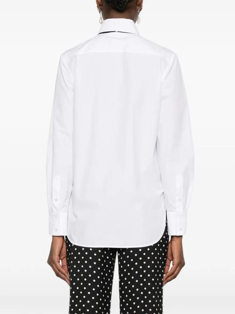 Valentino Garavani polka dot detail shirt - White