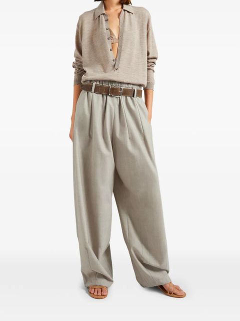 The Frankie Shop pleated trousers - Neutrals - zdjęcie produktu nr 1