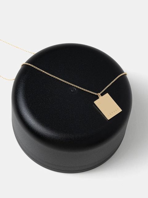 Tom Wood naszyjnik srebrny pozłacany Tarot Lovers Pendant Gold