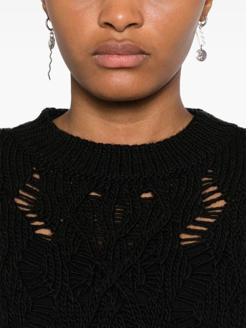 OUR LEGACY cable-knit sweater - Black