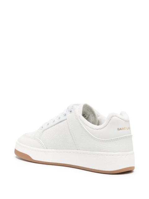 Saint Laurent SL/61 lace-up leather sneakers - White