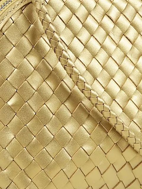 DRAGON DIFFUSION Chunky Fellini woven cross body bag - Gold