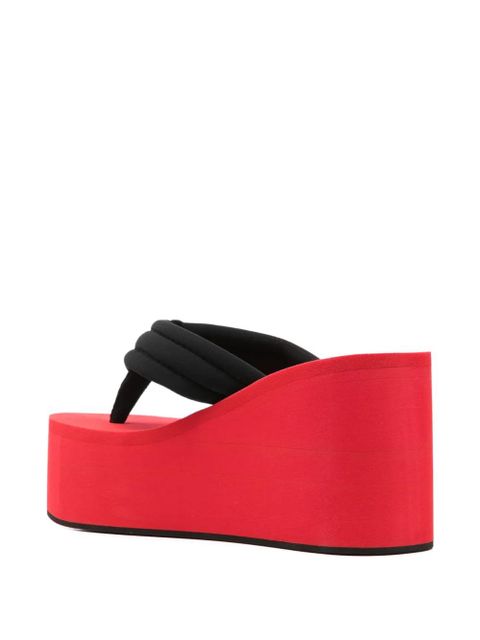Coperni platform flip-flops - Red