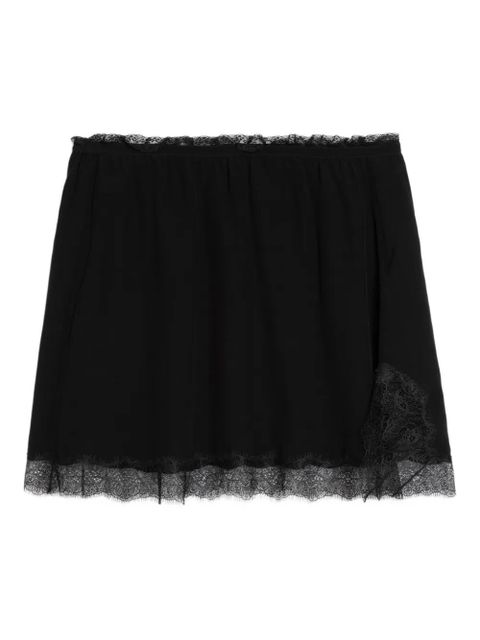 Zadig&Voltaire Jarvisa lace-trim mini skirt - Black - zdjęcie produktu nr 1
