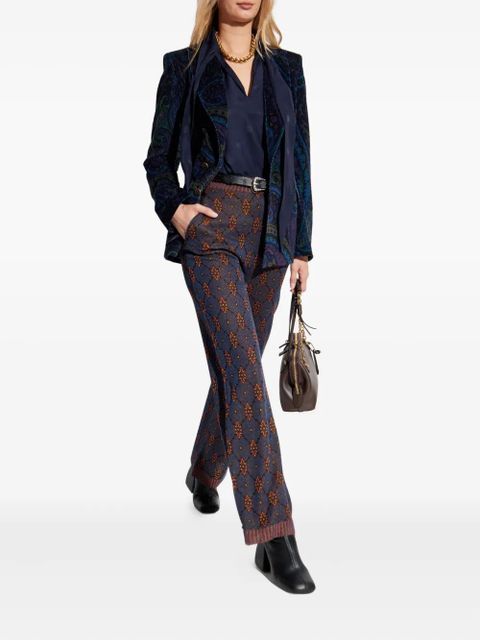 ETRO bow long-sleeved blouse - Blue - zdjęcie produktu nr 2