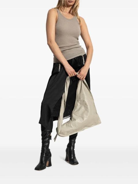 LEMAIRE ribbed suspender top - Neutrals