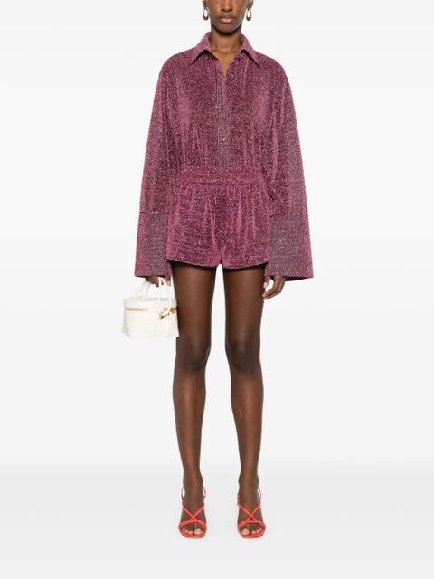 Oséree lurex wide-sleeve shirt - Pink - zdjęcie produktu nr 2