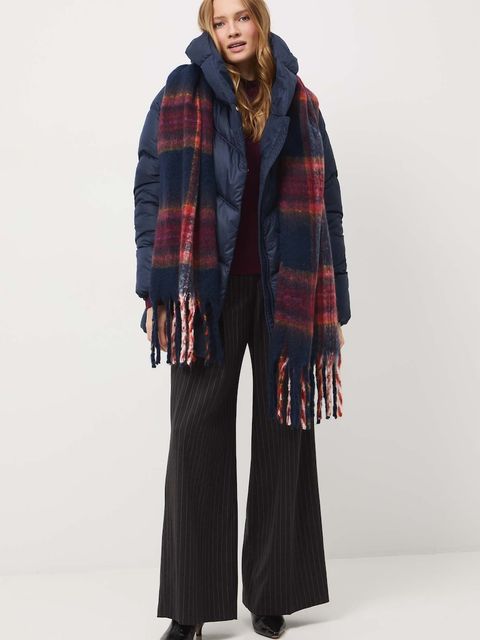 Medicine kurtka damska kolor granatowy zimowa oversize - zdjęcie produktu nr 2