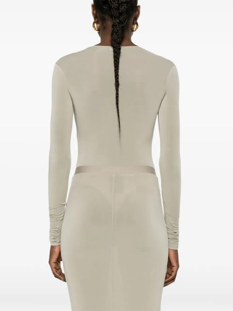 WARDROBE.NYC sheer bodysuit - Neutrals