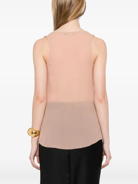 Balmain silk top - Pink
