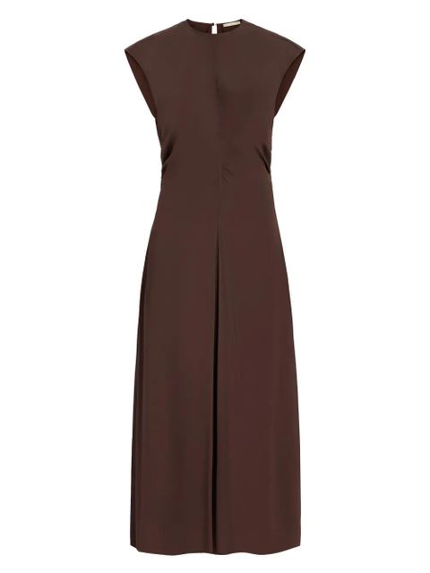 Marie Oliver Zuri cap-sleeve midi dress - Brown - zdjęcie produktu nr 1