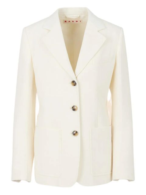 Marni button single-breasted blazer - White - zdjęcie produktu nr 1