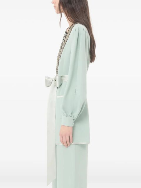 Valentino Garavani embroidered-detail blouse - Green
