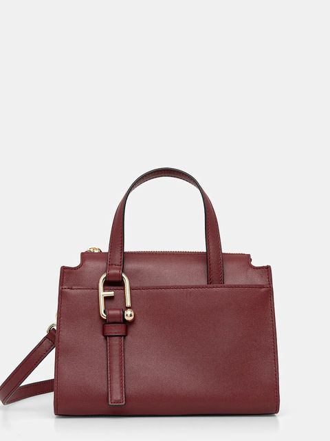Furla torebka skórzana kolor bordowy WB01337.BX2045.0053S - zdjęcie produktu nr 1