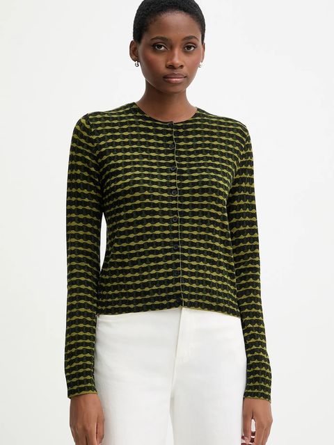 United Colors of Benetton kardigan damski kolor zielony lekki 12F3D5028 - zdjęcie produktu nr 1