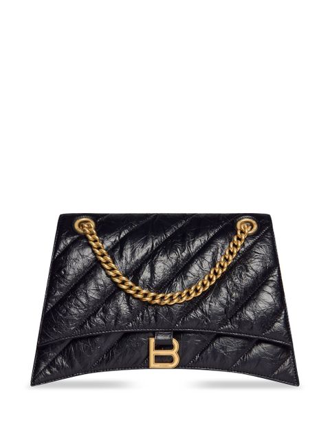 Balenciaga Crush quilted shoulder bag - Black