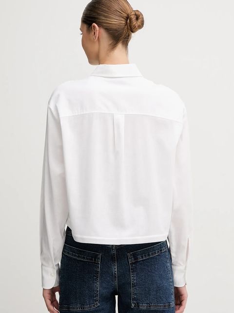 Colmar koszula bawełniana damska kolor biały relaxed z kołnierzykiem klasycznym 8431.2ZS