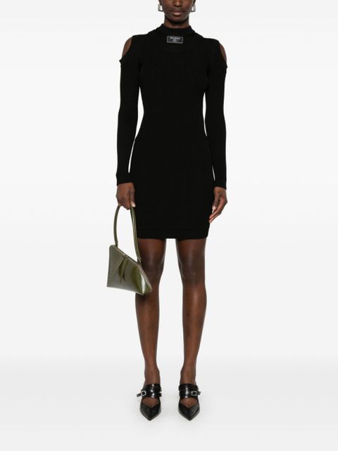 Balmain logo-patch mini dress - Black - zdjęcie produktu nr 2