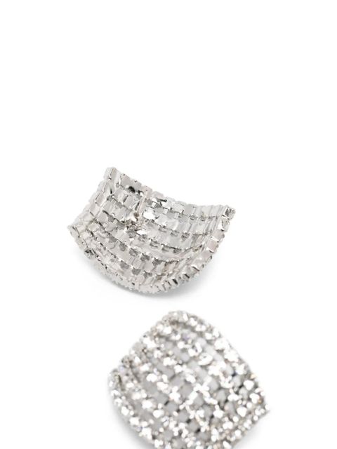 Jennifer Behr crystal-embellished earrings - Silver