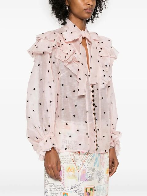 ZIMMERMANN Crush blouse - Pink