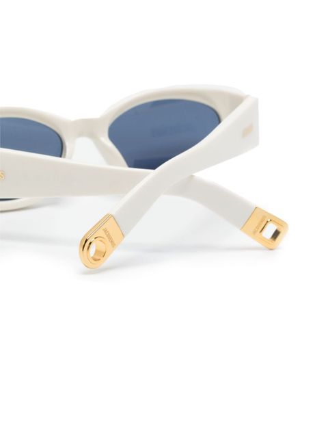 Jacquemus Les Lunettes Ovalo oval-frame sunglasses - White