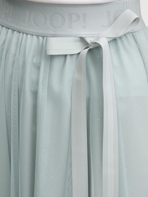 Joop! spódnica kolor turkusowy midi rozkloszowana 30100212