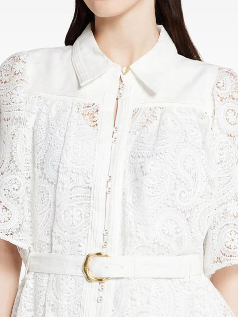 Aje lace-detailing midi dress - White