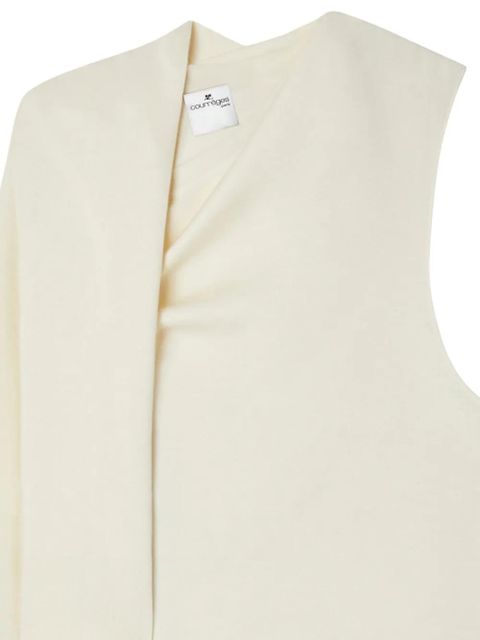 Courrèges off-shoulder knitted top - Neutrals - zdjęcie produktu nr 2