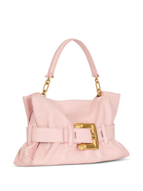 Balmain medium Anthem bag in smooth leather - Pink