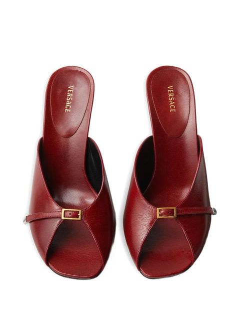 Versace Nyx leather mules 80 mm - Red