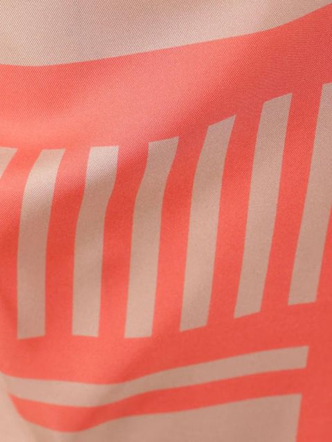 FENDI Labyrinth knotted full silk skirt - Orange - zdjęcie produktu nr 2